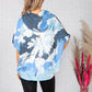 Navy and blue tie dye over sized hoody