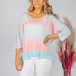 OVERSIZED PULLOVER KNIT IN PINK TIE DYE