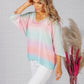 OVERSIZED PULLOVER KNIT IN PINK TIE DYE