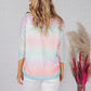 OVERSIZED PULLOVER KNIT IN PINK TIE DYE