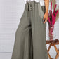 Sun faded Khaki Linen Trousers