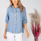 Cornflower Blue Relaxed Fit Linen Shirt