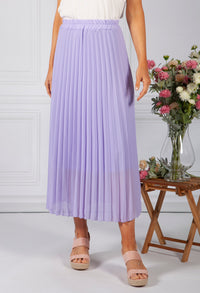 Lilac Pleated Skirt