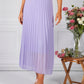 Lilac Pleated Skirt