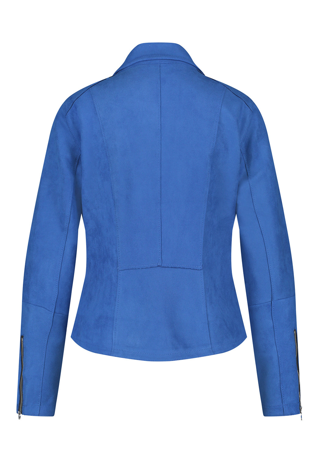 Blue Suede Feel Zip Blazer