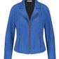 Blue Suede Feel Zip Blazer