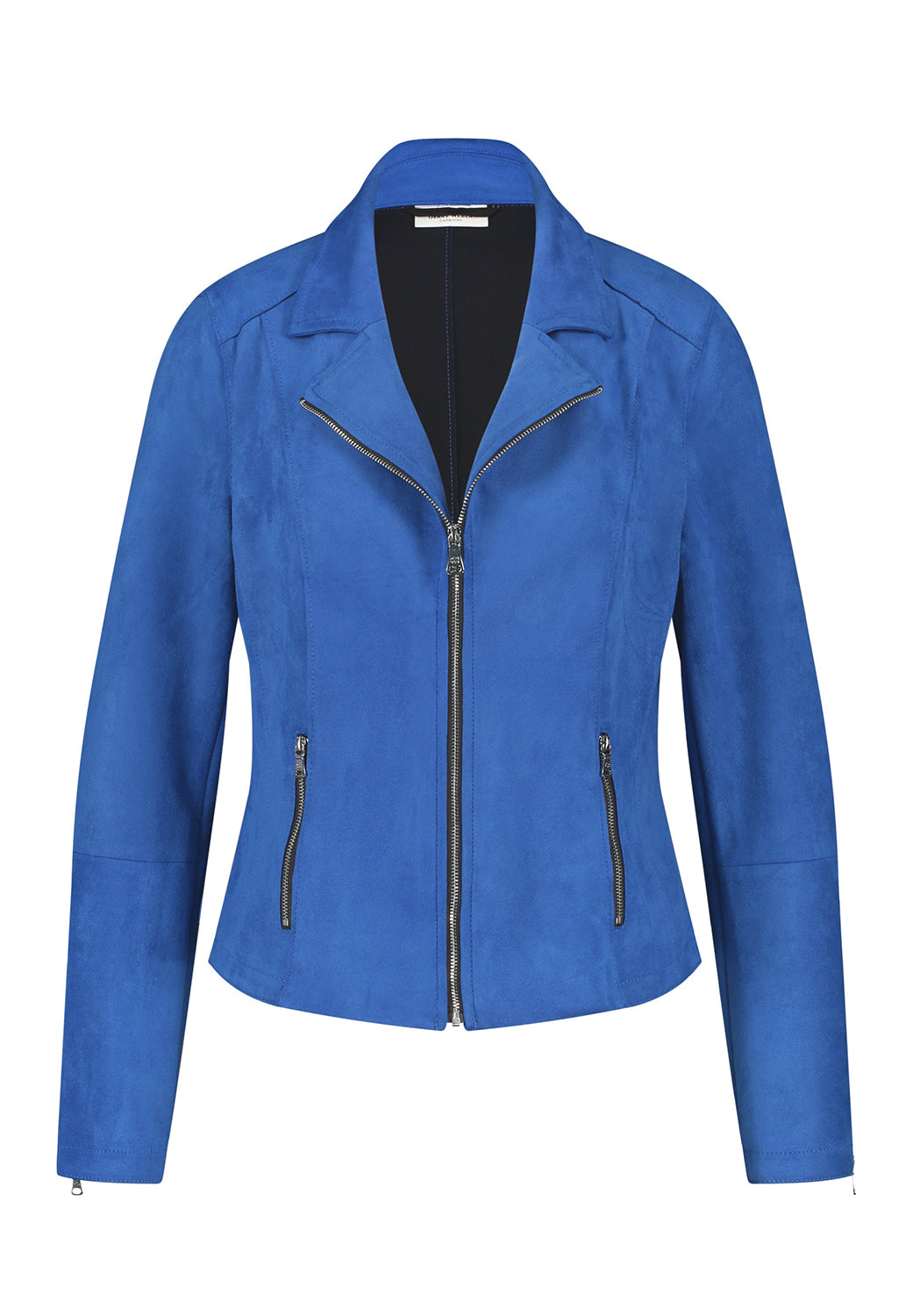 Blue Suede Feel Zip Blazer