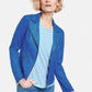 Blue Suede Feel Zip Blazer