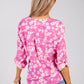 Pink Daisy Print Blouse