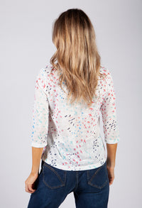 Summer Bird Print Top