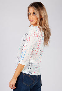 Summer Bird Print Top