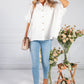 Optic White Shirt Collar Blouse