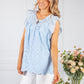 Sky Blue Embroidered Blouse