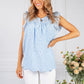 Sky Blue Embroidered Blouse