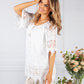 White Lace Bardot Top