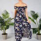 Floral Off the Shoulder Dress in Navy