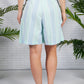 Light Blue Striped Bermuda Shorts