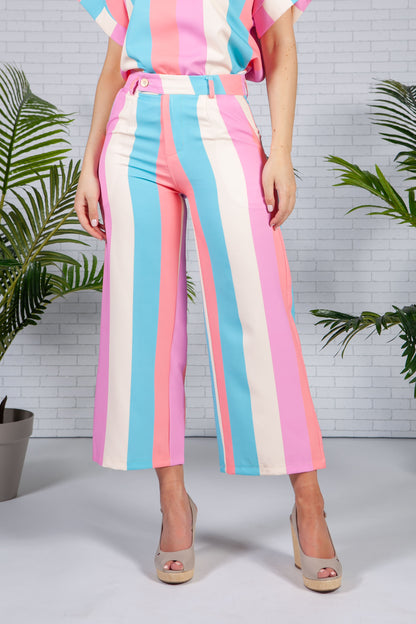 Soft Summer Stripe Trousers