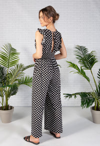 Black Polka Dot Jumpsuit