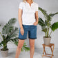 Soft Denim 5 Pocket Shorts