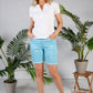 Turquoise 5 Pocket Shorts