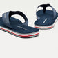 SIGNATURE SOLE FLIP-FLOPS IN NAVY