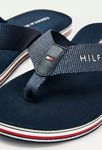 SIGNATURE SOLE FLIP-FLOPS IN NAVY