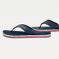 SIGNATURE SOLE FLIP-FLOPS IN NAVY