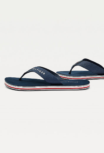 SIGNATURE SOLE FLIP-FLOPS IN NAVY