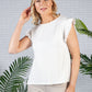 Cream Frill Sleeve Top