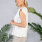 Cream Frill Sleeve Top