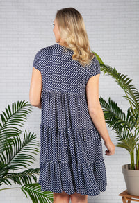 Polka Dot Tiered Dress-1