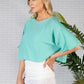 MINT LIGHTWEIGHT CROPPED KNIT PULLOVER