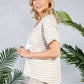 Star Design Knit Top in Beige