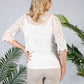 Cream Embroidered Adjustable Top