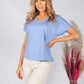 Oversized shirt Samine in Sky Blue