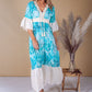 Aqua Boho Dress