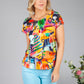 Abstract Graffiti Print Top