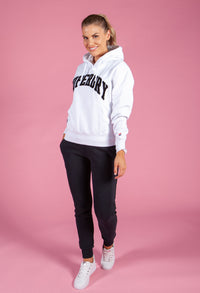 Varsity Arch Mono Hoodie in White