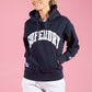 Varsity Arch Mono Hoodie in Navy