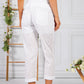 White Embroidered Pant