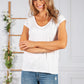 Bright White V Neck Top