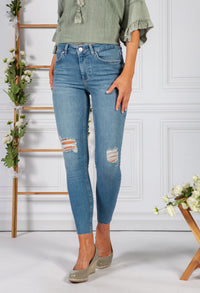 Mid Waist Skinny Jeans