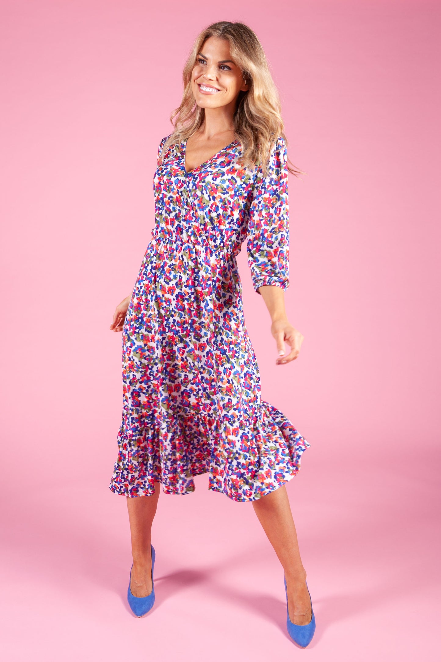 Floral Bud Print Dress