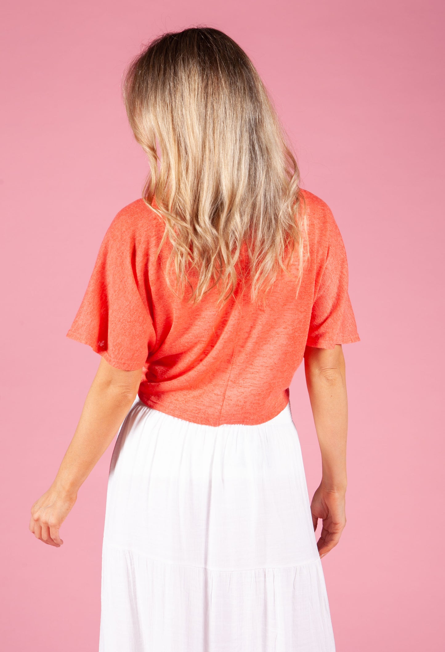 Coral Tie Bolero