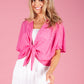 Fuchsia Tie Bolero