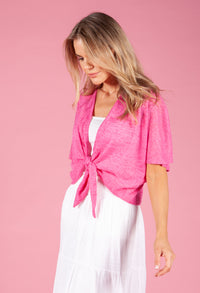 Fuchsia Tie Bolero