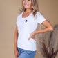 White T-Shirt with Polo Logo