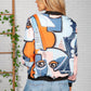 Blue Picasso Bomber Jacket