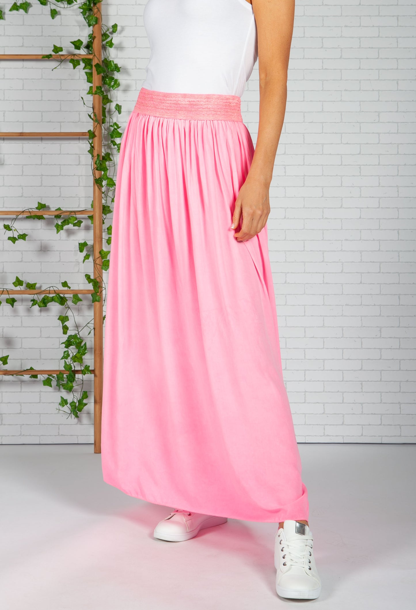 Miami Pink Maxi Skirt